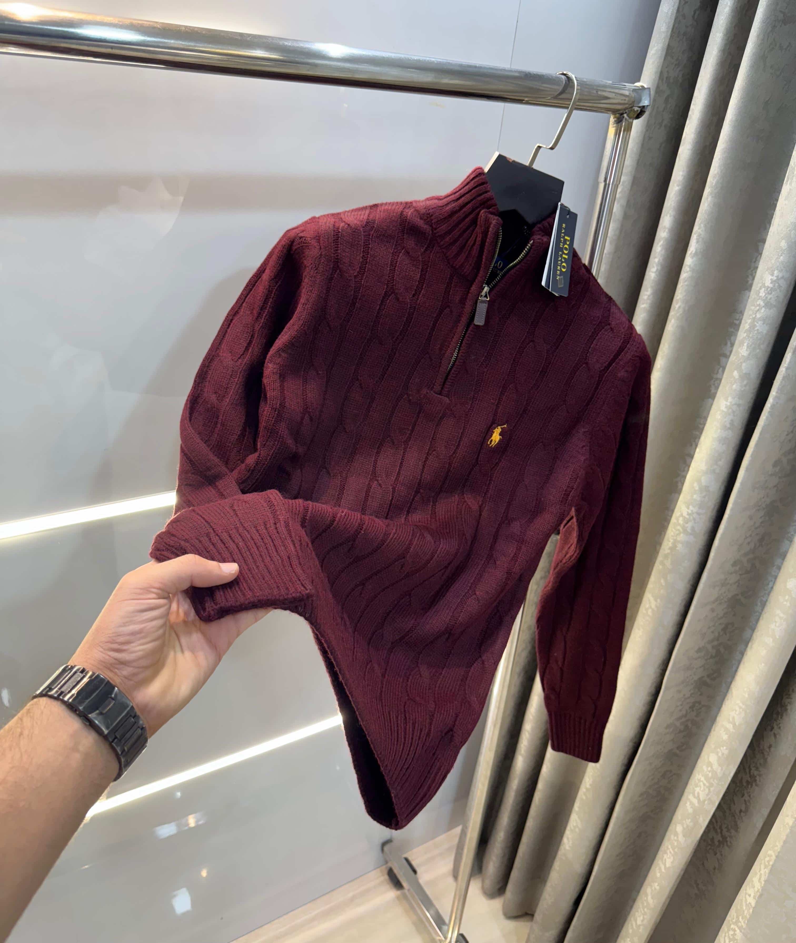 Ralph Laure n Wine Imported Knitted Pull Over Main image