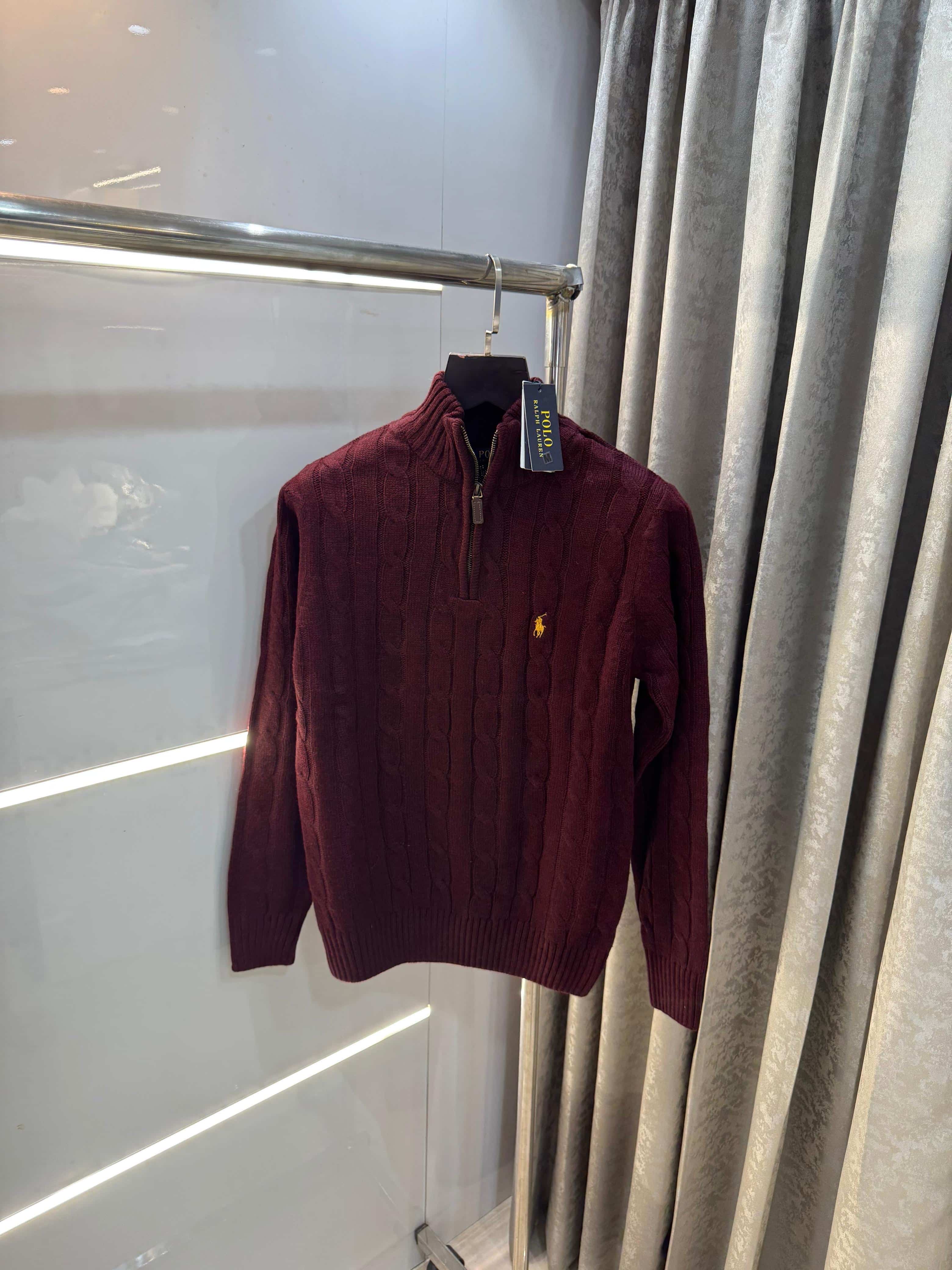 Ralph Laure n Wine Imported Knitted Pull Over Secondary image