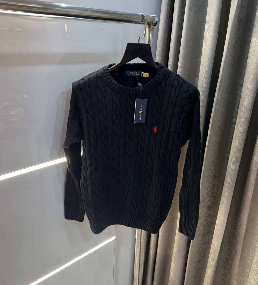 Ralph Laure n Black Imported Knitted Pull Over