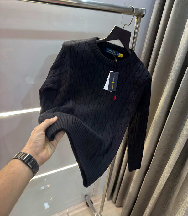 Ralph Laure n Black Imported Knitted Pull Over