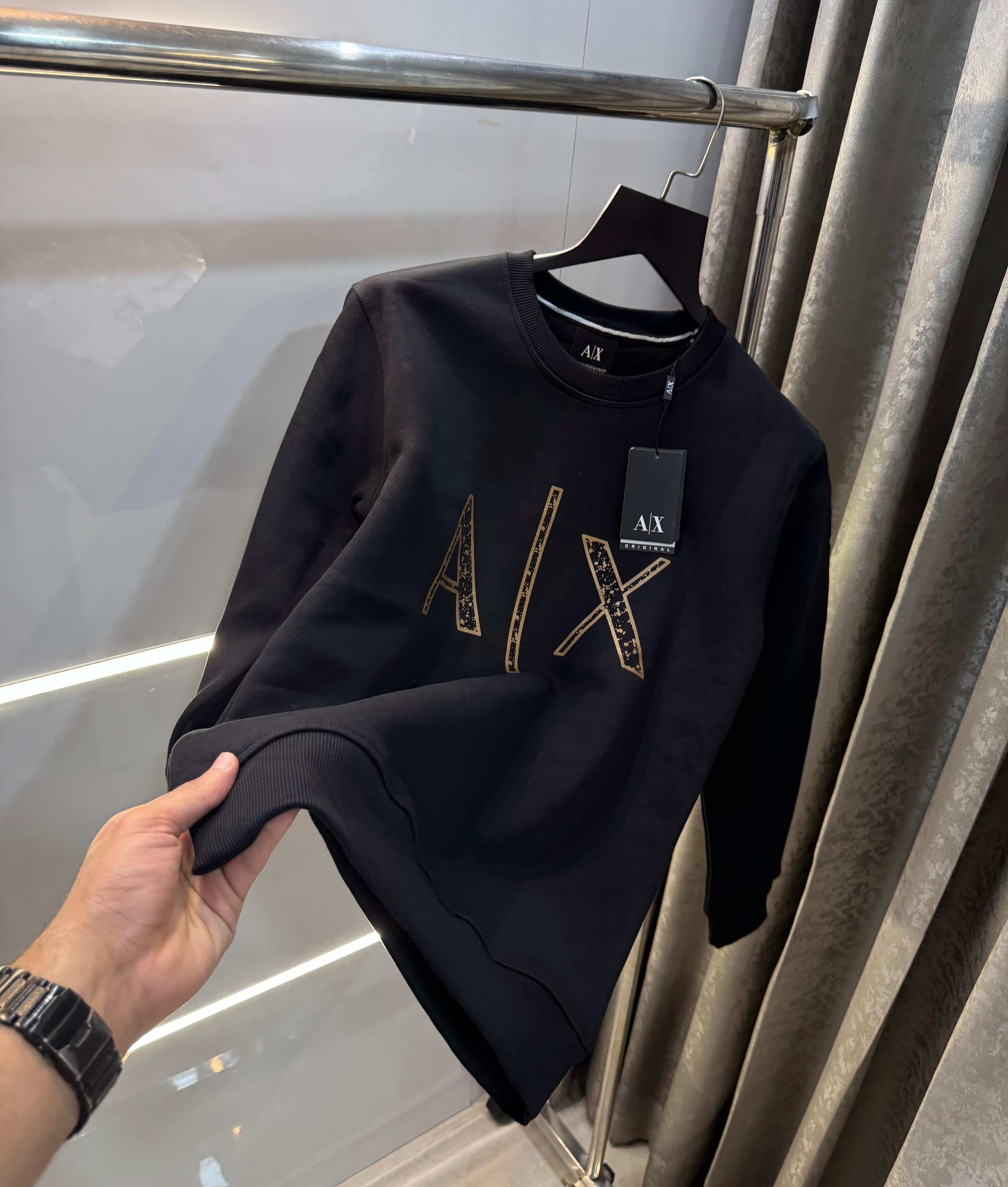 Arman i Exchange Black Logo Print Premium Sweatshirt Main image