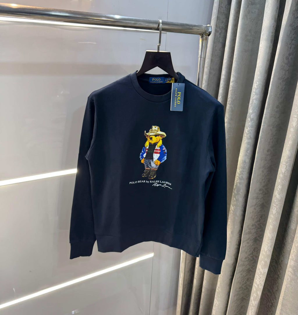 Ralph Laure n Navy Blue Print Premium Sweatshirt