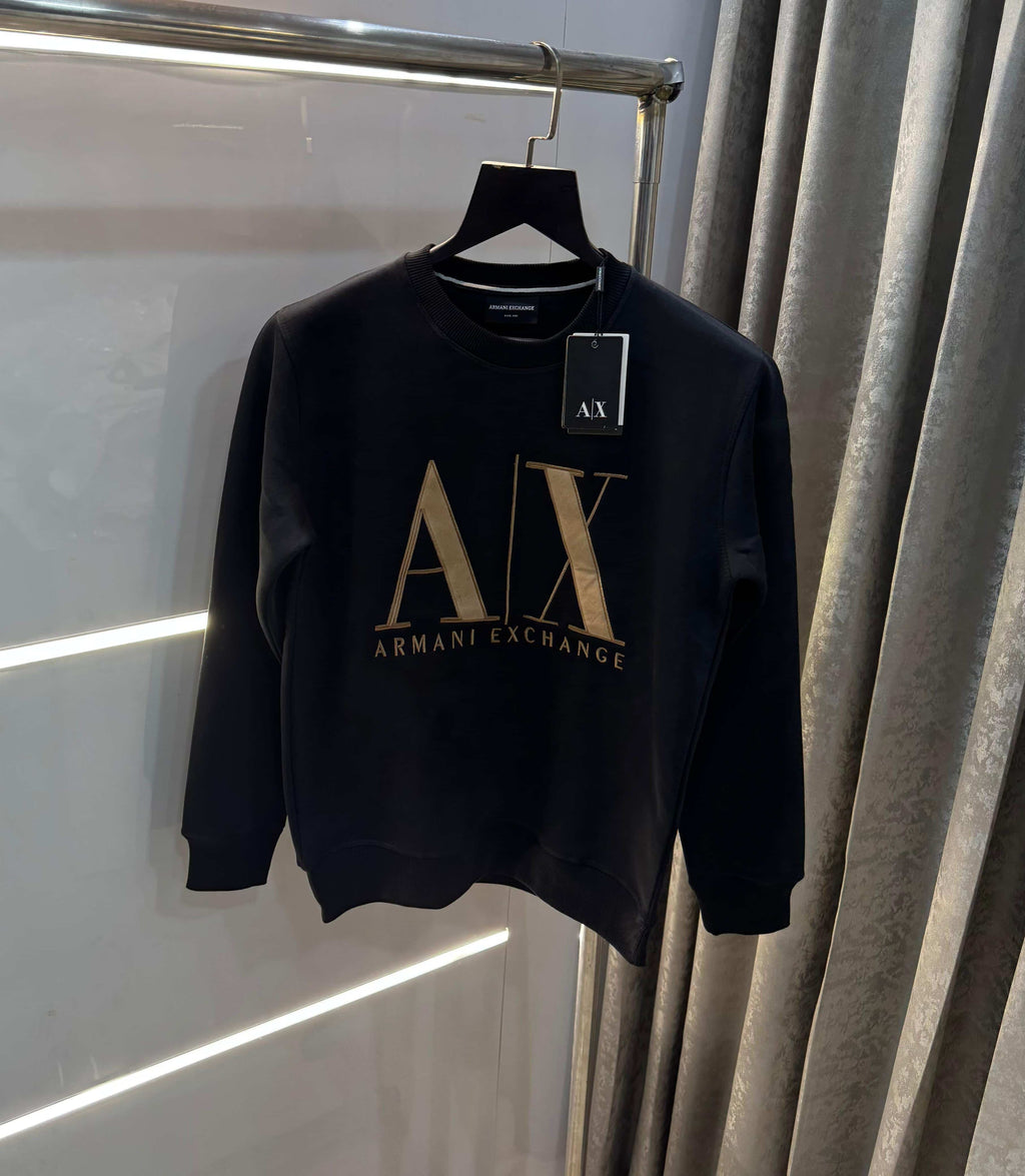 Arman i EXchange Black Logo Print Premium Sweatshirt