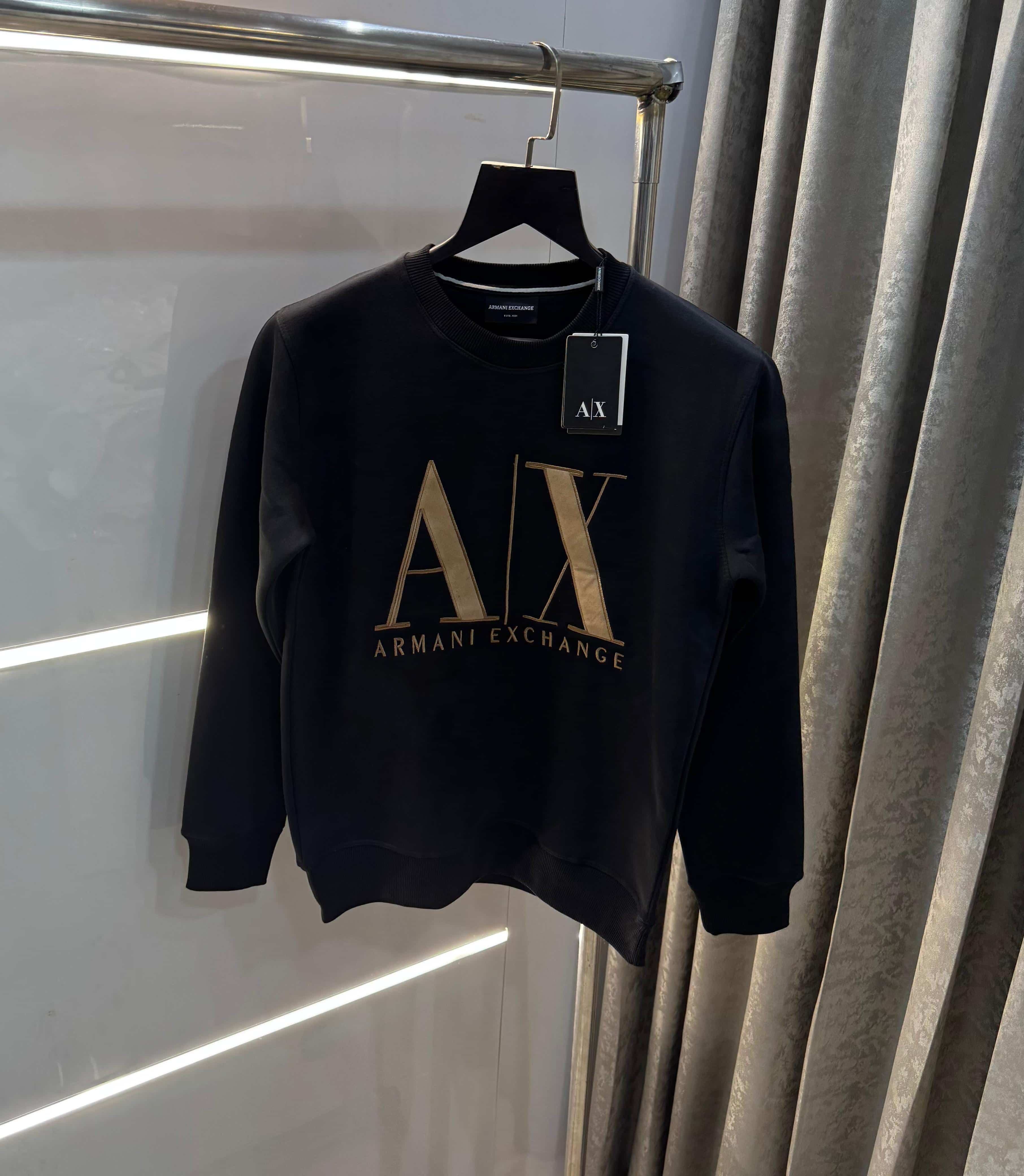 Arman i EXchange Black Logo Print Premium Sweatshirt