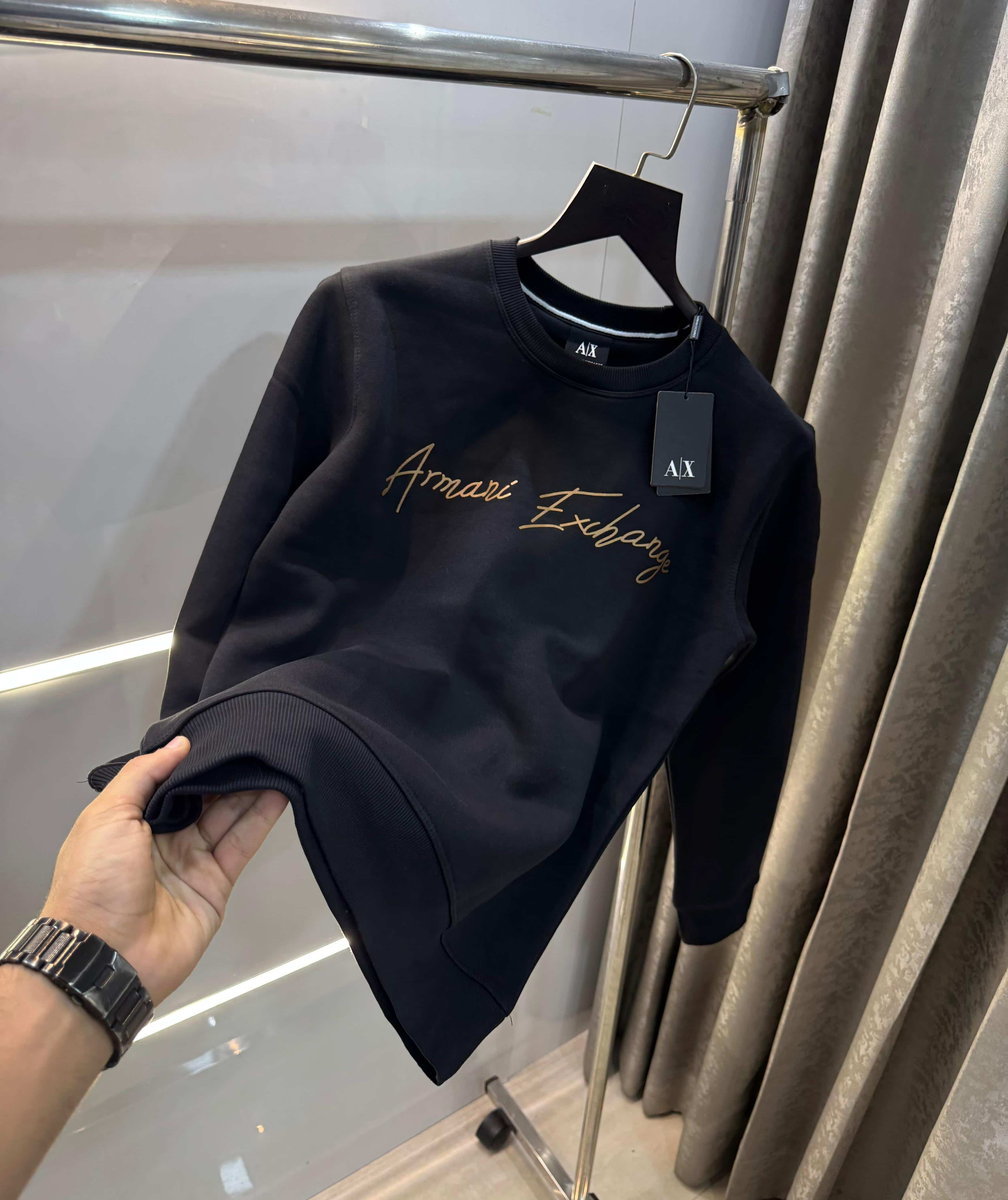 Arman i E-Xchange Black Logo Print Premium Sweatshirt