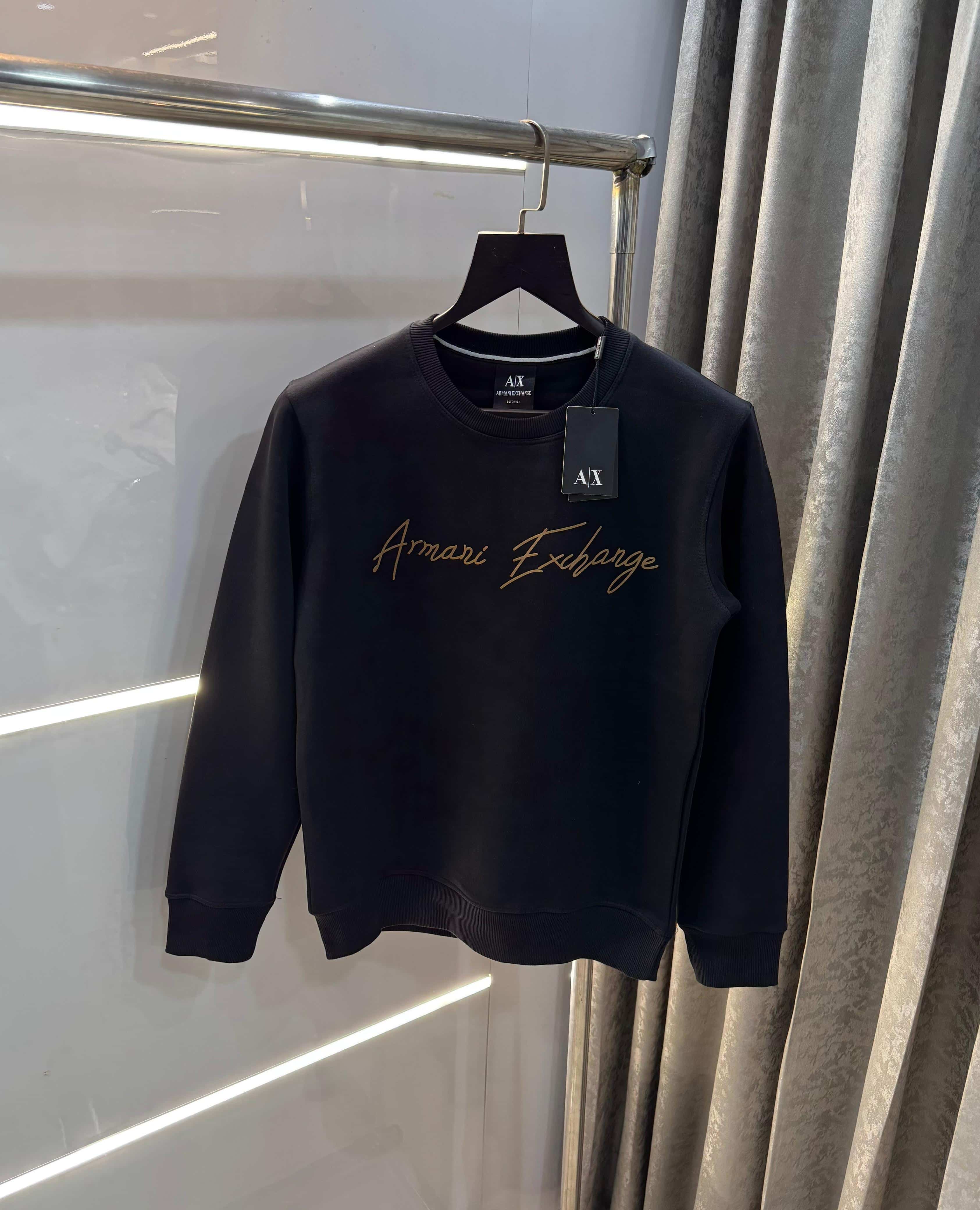 Arman i E-Xchange Black Logo Print Premium Sweatshirt Secondary image