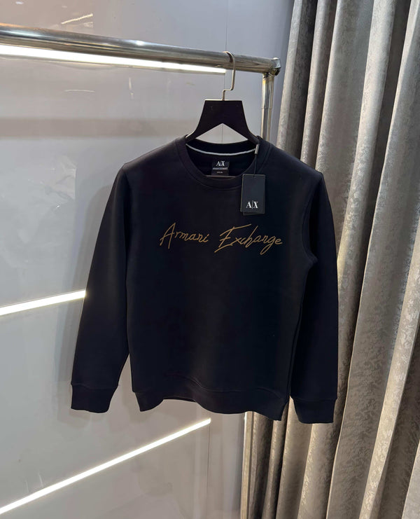 Arman i E-Xchange Black Logo Print Premium Sweatshirt