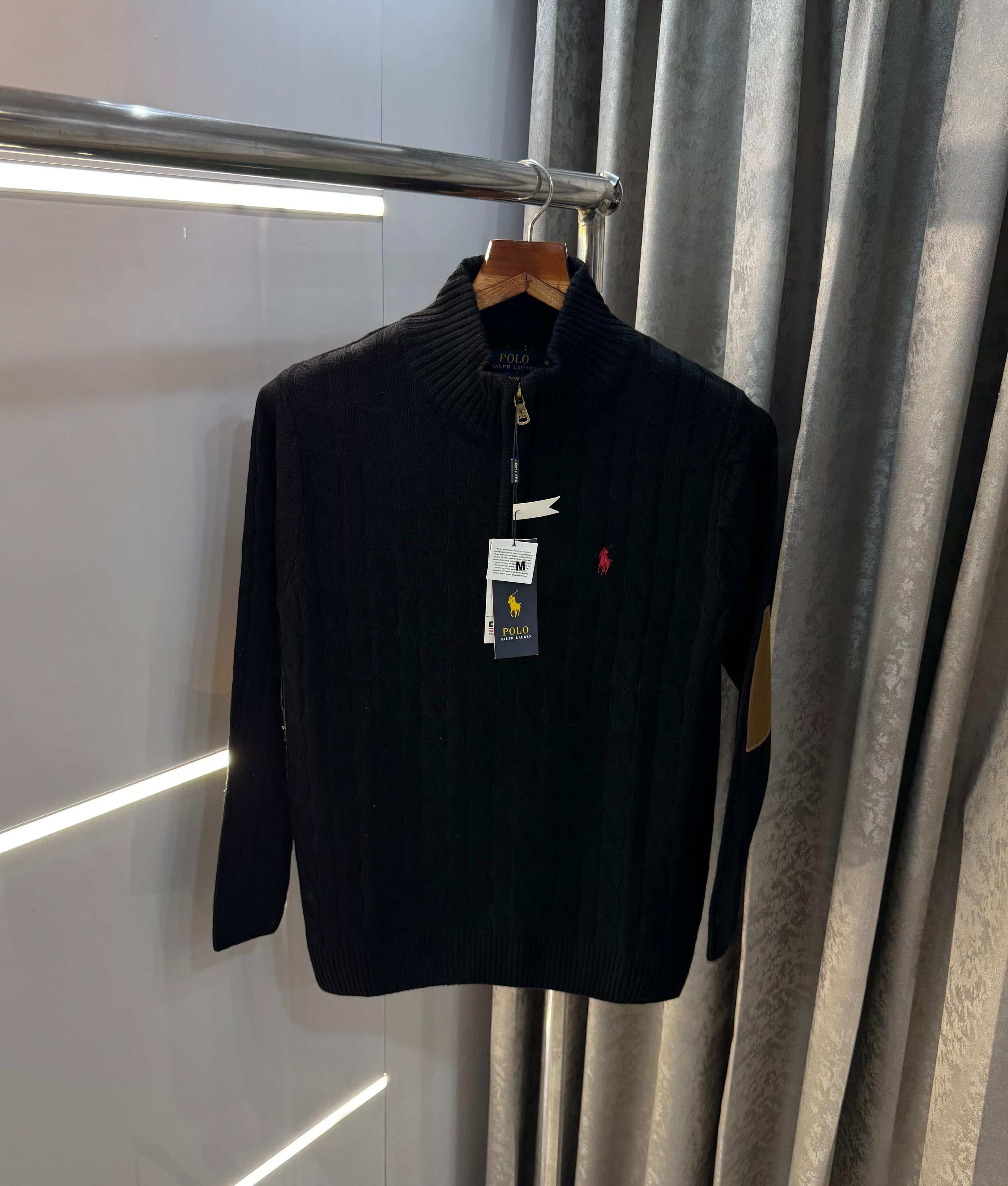 Ralph Laure n Black elbow  Print Premium Sweatshirt