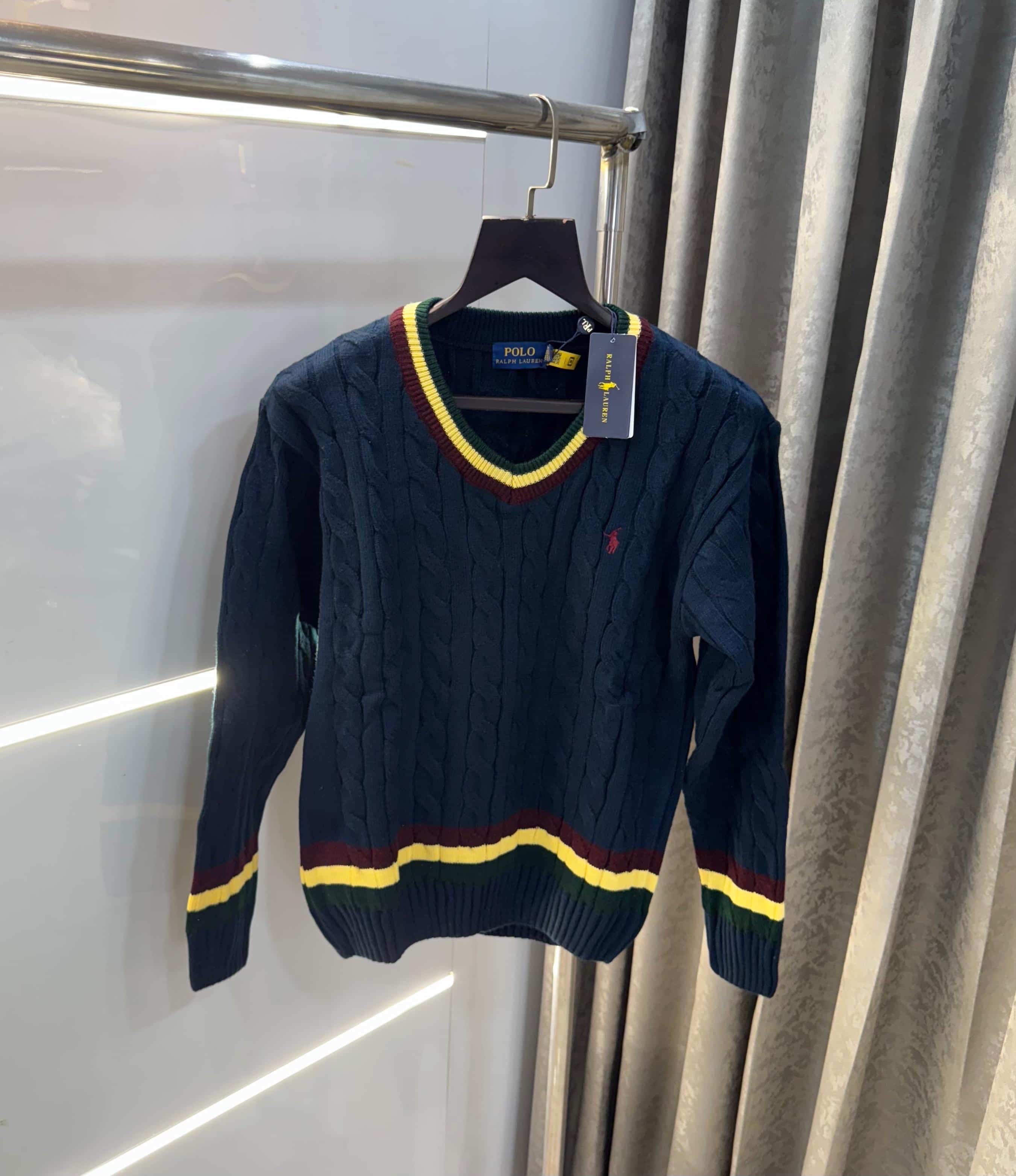 Ralph Laure n navy blue Print Premium Sweatshirt