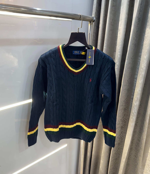 Ralph Laure n navy blue Print Premium Sweatshirt