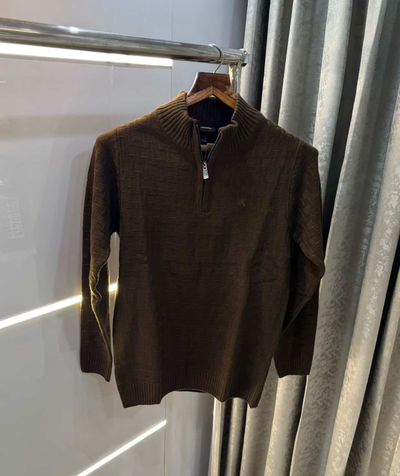 Calvin Klei n brown Print Premium Sweatshirt