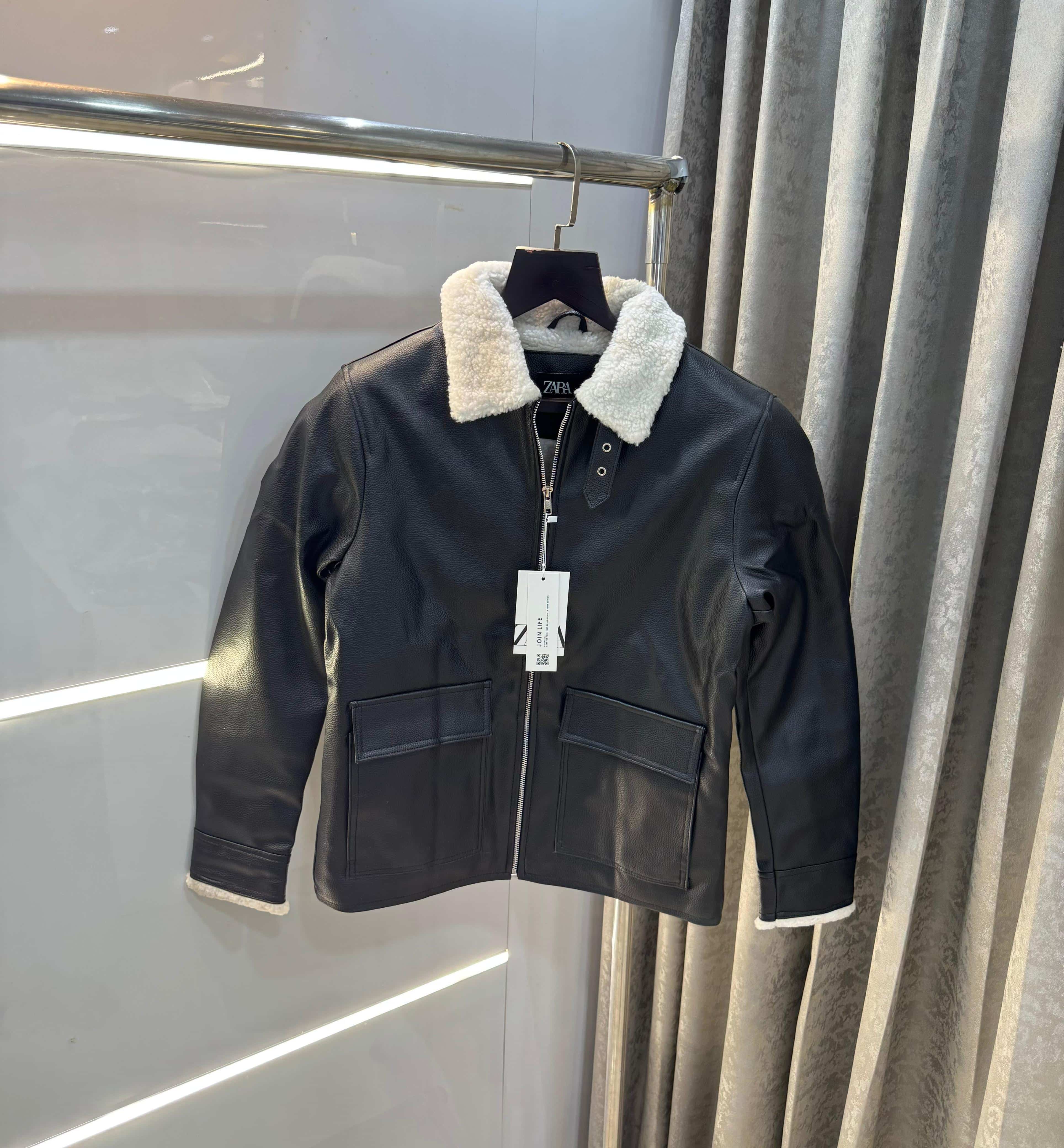 Zar a Black Celebrity Premium Heavy Leather Jacket Secondary image