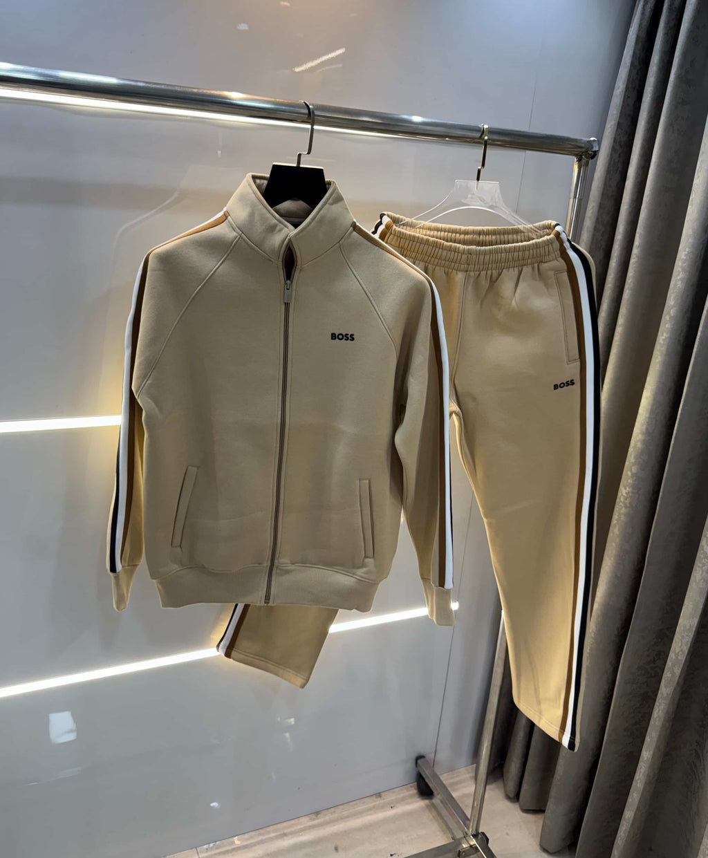 Hugo  BOsS Beige Classic Premium Tracksuit
