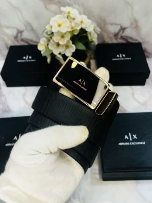 A..X aRMaNI.. EXCHANGE IMPORTED REVERSIBLE BELT WITH OG BOX Main image