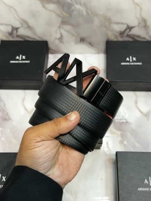 AX!. aRm4N! EXCHANGE IMPORTED REVERSIBLE BELT WITH OG BOX AX-503