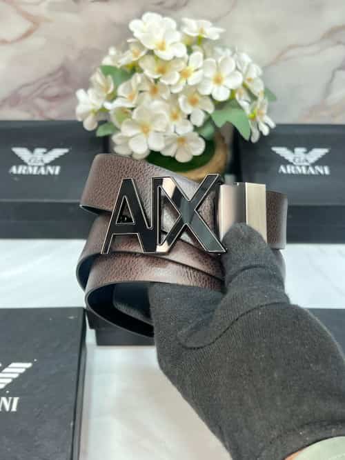 Ax aRMANI EXCHANGE IMPORTED REVERSIBLE BELT WITH OG BOX AX-502