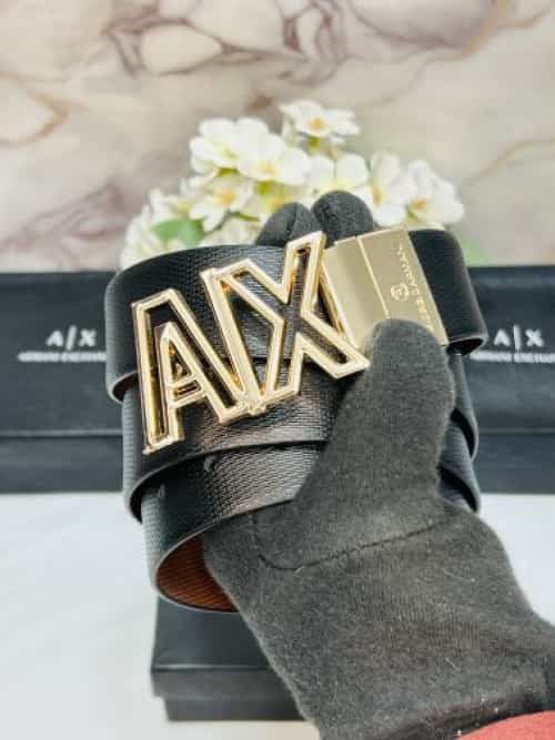 aRMAnI EXCHANGE PREMIUM QUALITY IMPORTED REVERSIBLE BELT WITH OG BOX AX-506