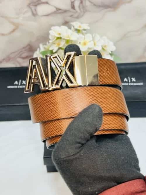 aRMAnI EXCHANGE PREMIUM QUALITY IMPORTED REVERSIBLE BELT WITH OG BOX AX-506