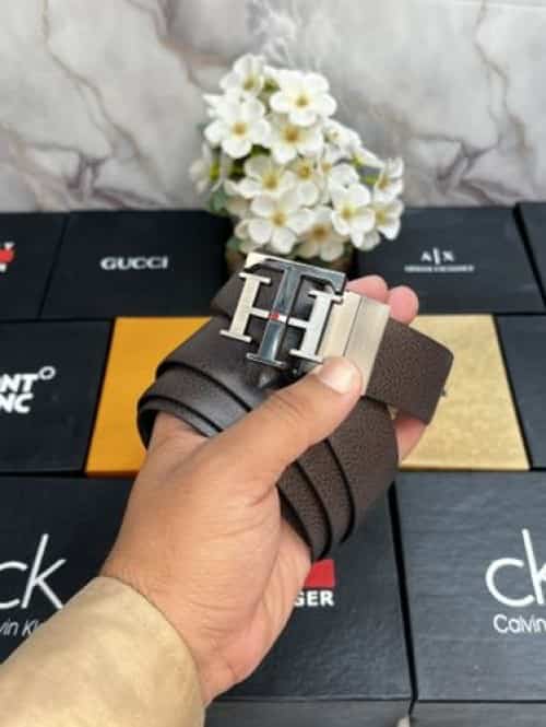 +OMMy HILf·!GER PREMIUM QUALITY IMPORTED REVERSIBLE BELT WITH OG BOx TH-906 Secondary image
