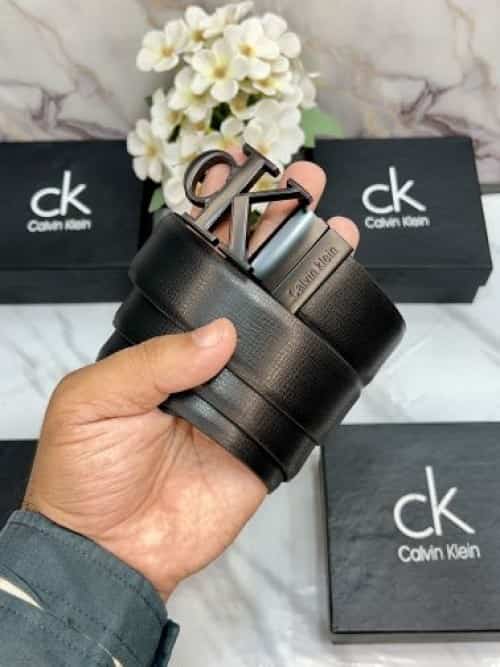 CK CAL·VIN KLEIN PREMIUM QUALITY IMPORTED REVERSIBLE BELT WITH OG BOx CK-109