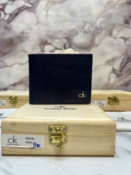 CK CALVI N KLEIN PREMIUM QUALITY IMP ExTRA SOFT MATERIAL WITH OG WOODEN BOX BLACK CK-108