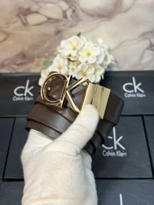 CK CAL·vIN Kle!N PREMIUM QUALITY IMPORTED REVERSIBLE BELT WITH OG BOX CK-106
