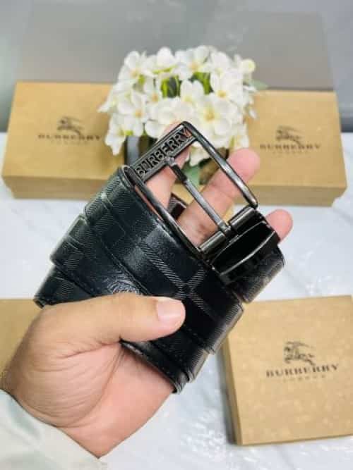 BB BURBERR Y PREMIUM QUALITY IMPORTED EMB0ssED REVERSIBLE BELT WITH OG BOX BB-704 Main image