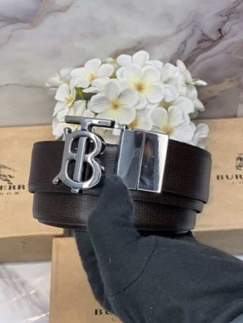BURB-3RRY PREMIUM QUALITY REVERSIBLE BELT WITH OG BOX BB-712