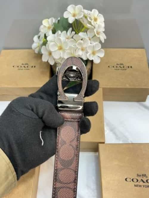 COAC H MONOGR-AM PREMIUM QUALITY IMPORTED AUTOLOCK BELT WITH OG BOX CH-305