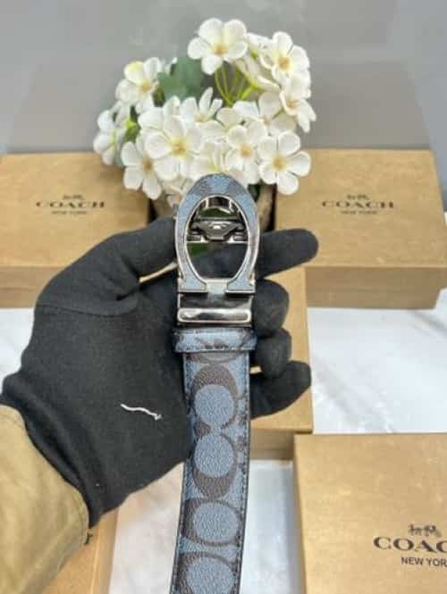 COAC H MONOGR_AM PREMIUM QUALITY IMPORTED AUTOLOCK BELT WITH OG BO·X CH-304 Secondary image