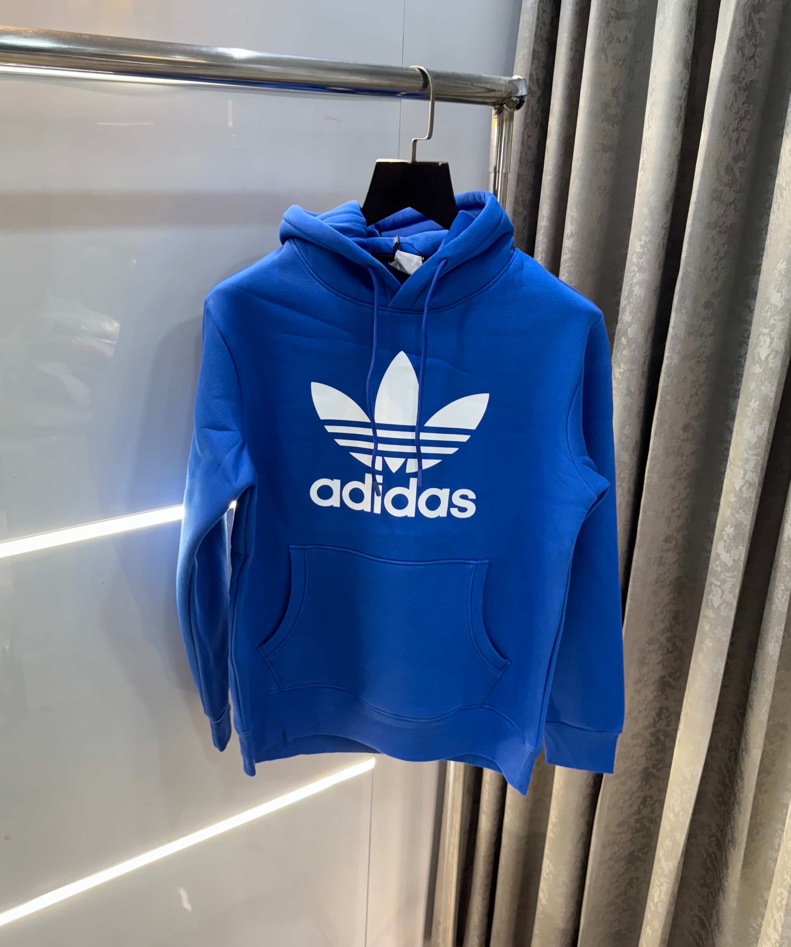 Adida s Blue Logo Print Premium Classic Hoodie Secondary image