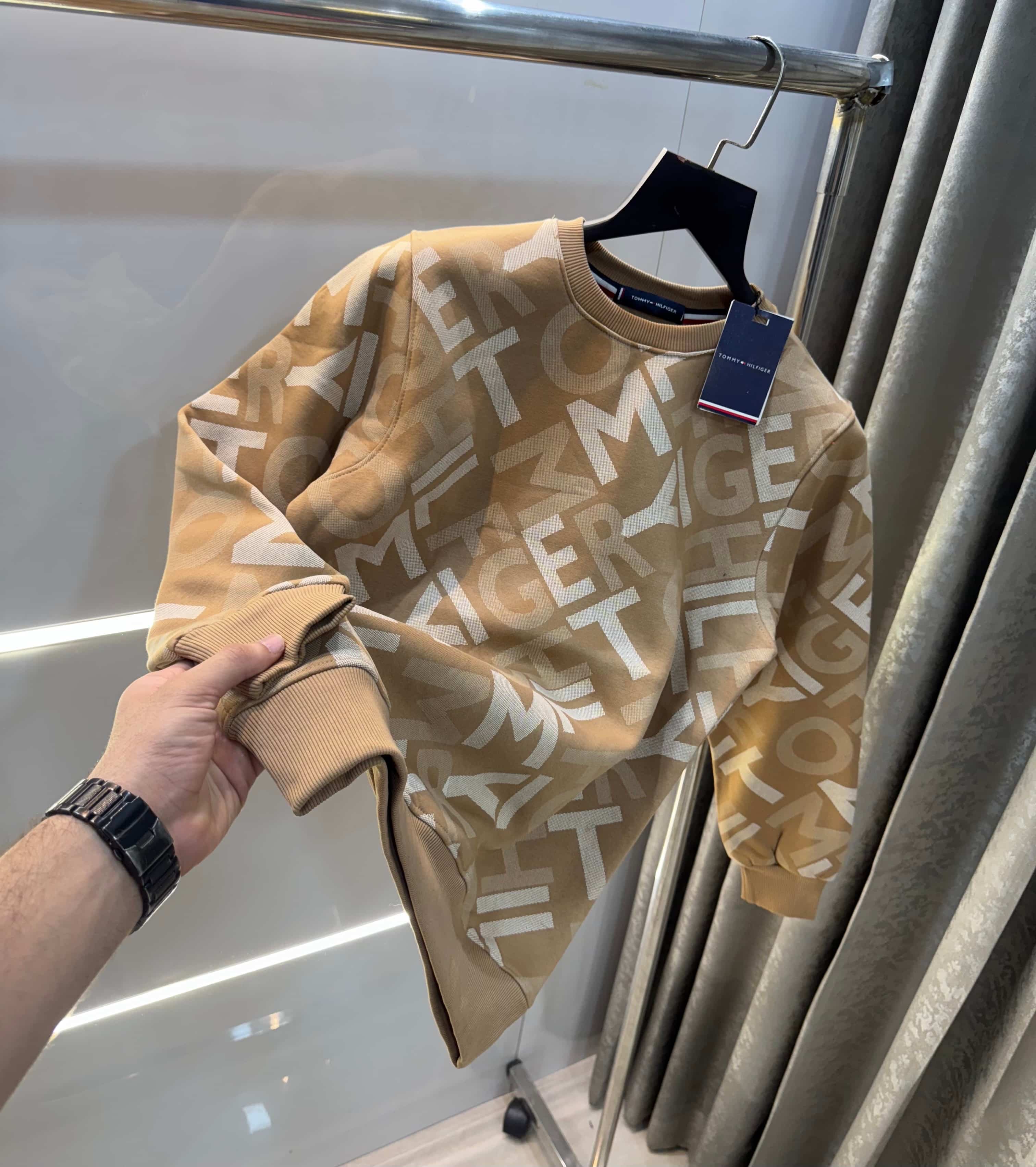 Tomm y Hilfiger Beige Printed Premium Sweatshirt Secondary image