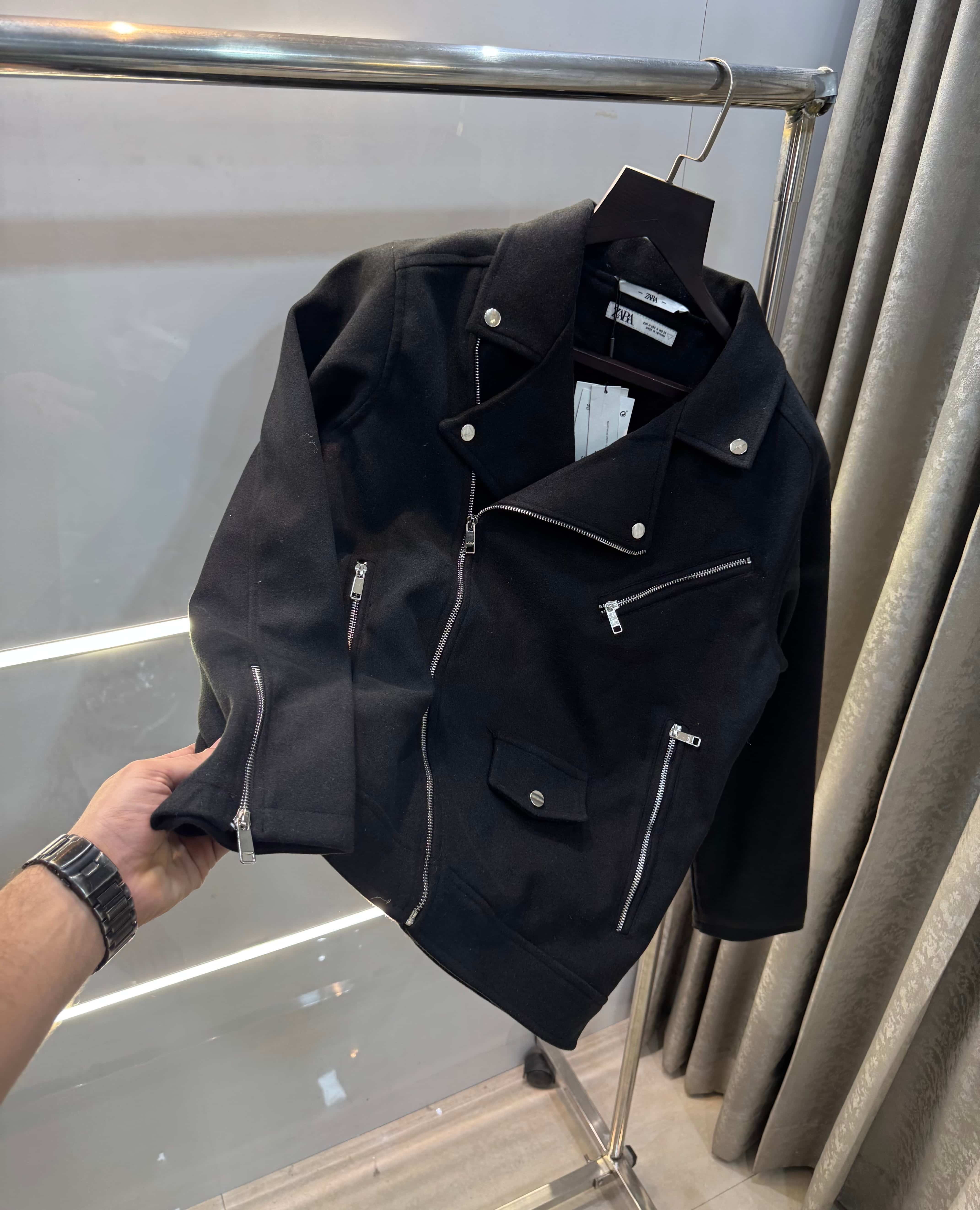 Zar a  Cross Zip LuXury Sweado Jacket Secondary image