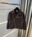 Zar a Dark Brown Cross Zip LuX..ury Sweado Jacket