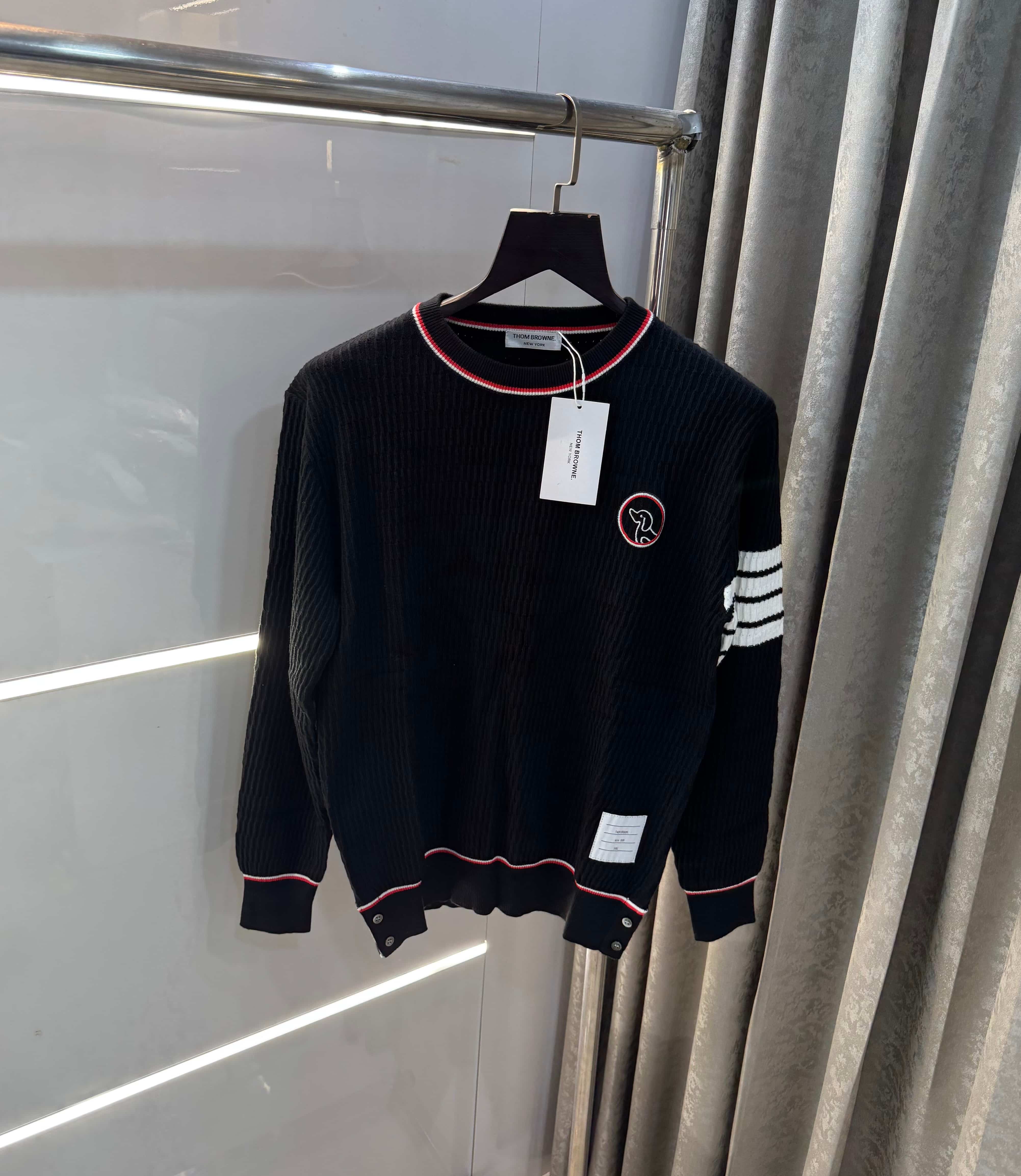 Thome Browne Black Imported Knitted Pull Over Secondary image
