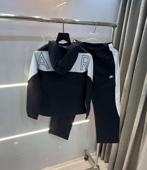 Nik e Black Back Print Imported Tracksuit