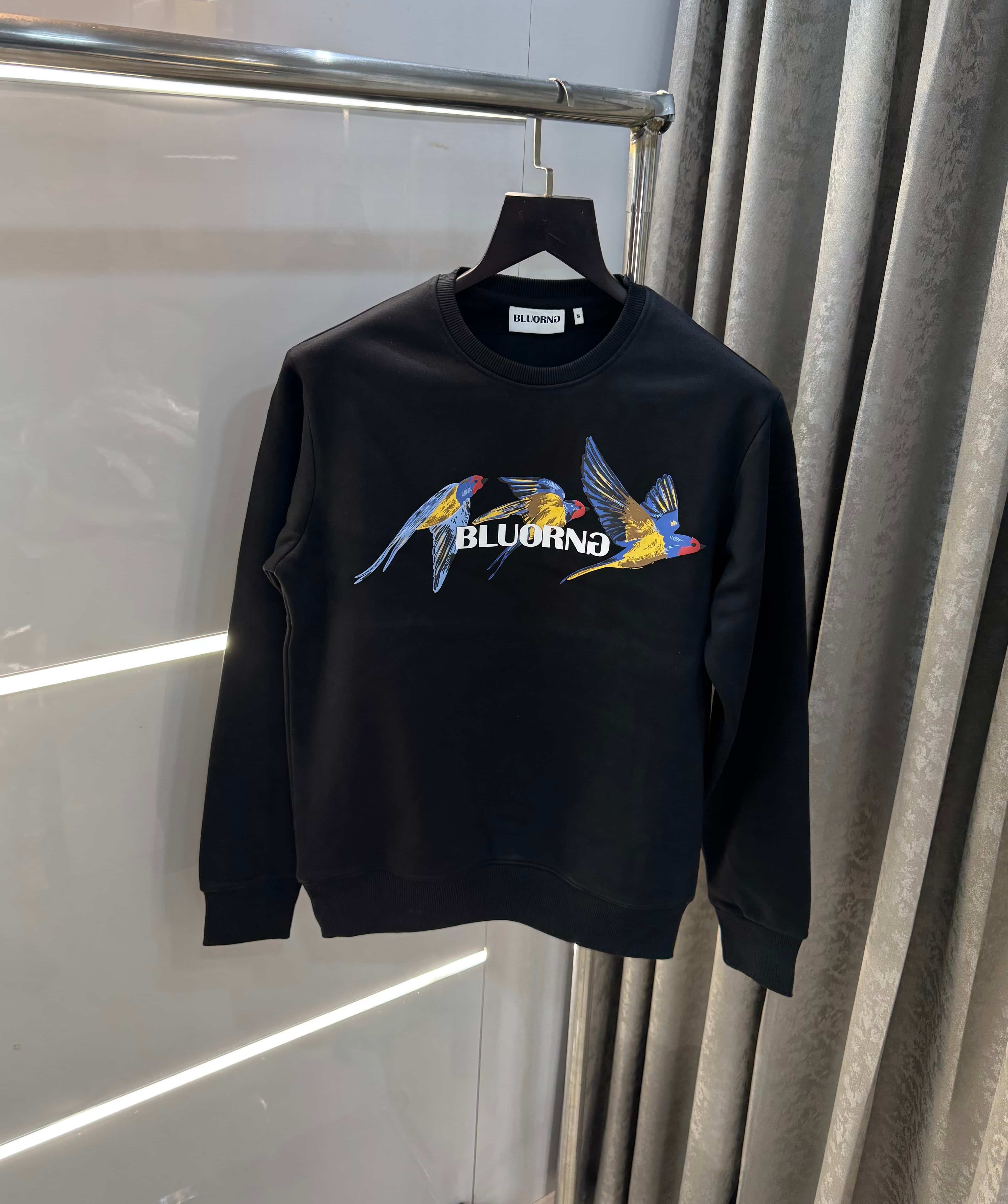 Bluorng Black Emb0_sSed Logo Premium Sweatshirt Main image