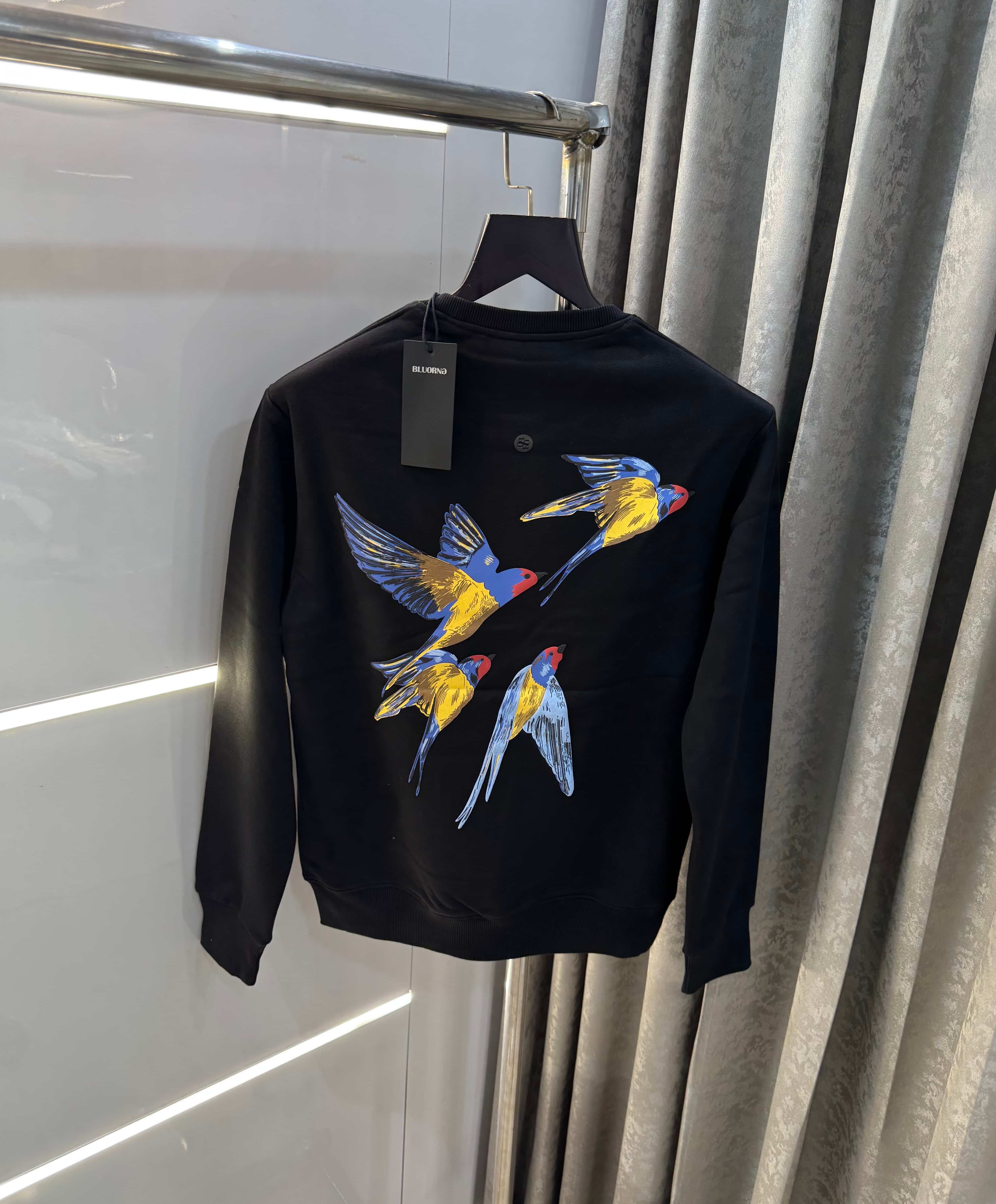 Bluorng Black Emb0_sSed Logo Premium Sweatshirt Secondary image