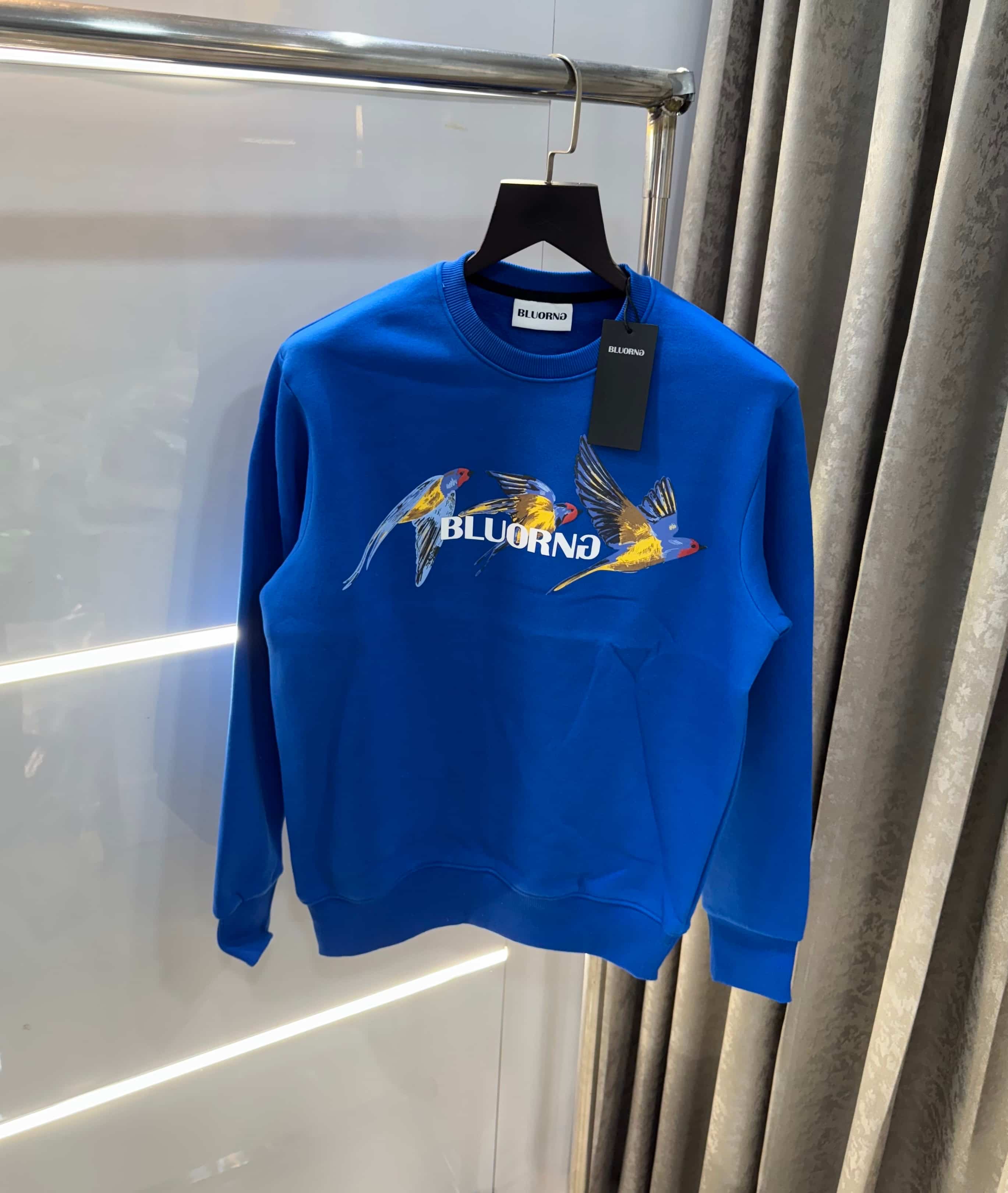 Bluorng Blue EmbO-sSed Logo Premium Sweatshirt Main image