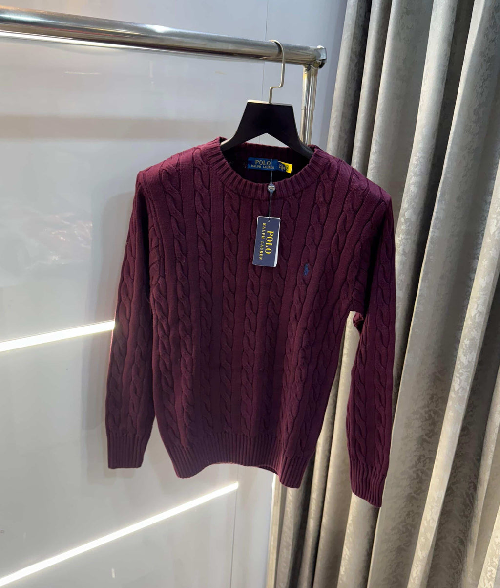 Ralp h Laure n wine embroidery Premium Sweatshirt