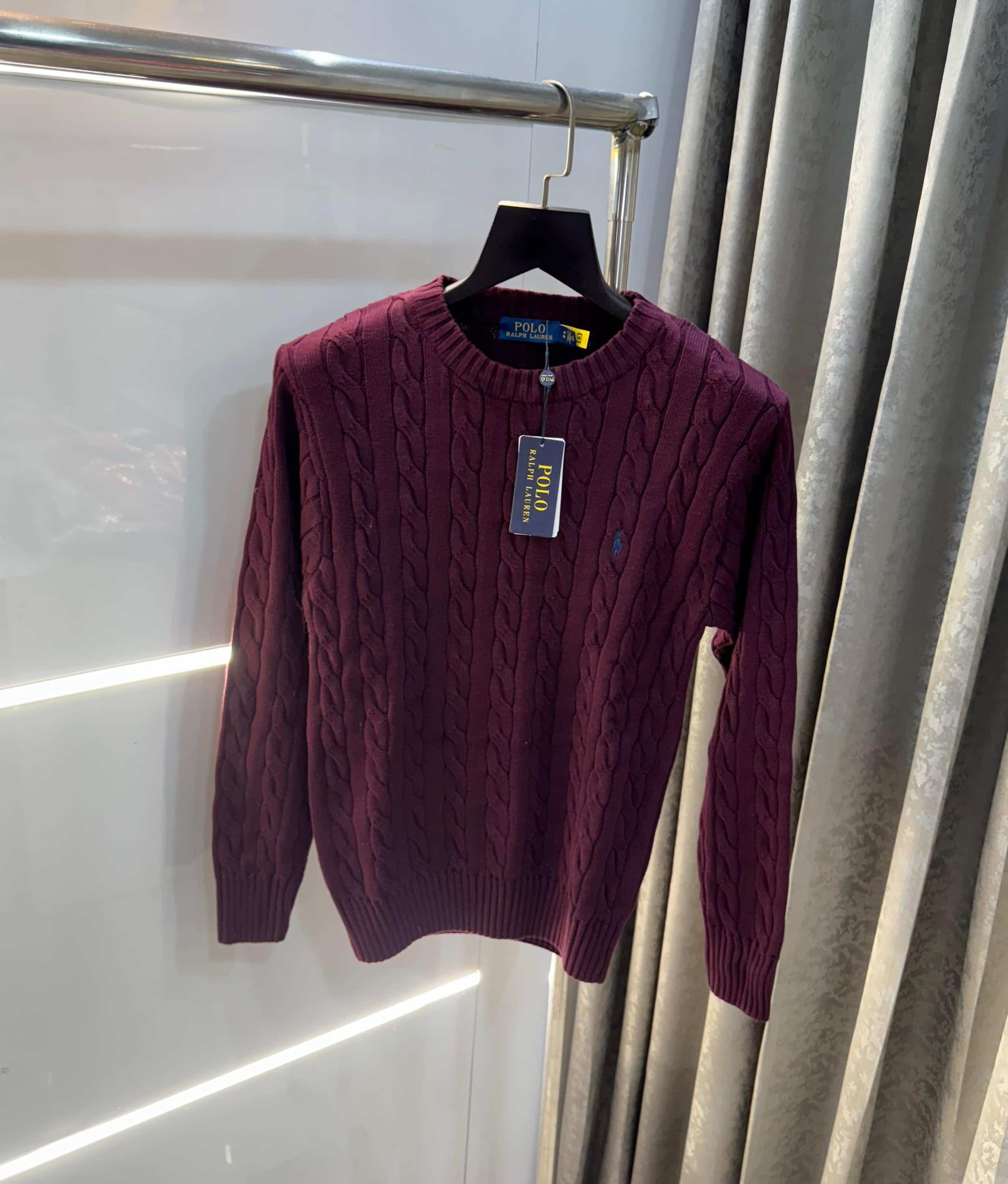 Ralp h Laure n wine embroidery Premium Sweatshirt