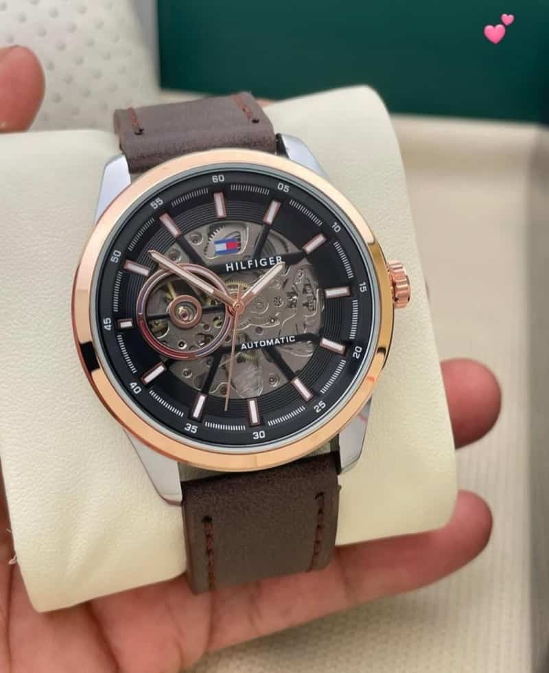 Tommy HIlfIger Leather Strap Automa