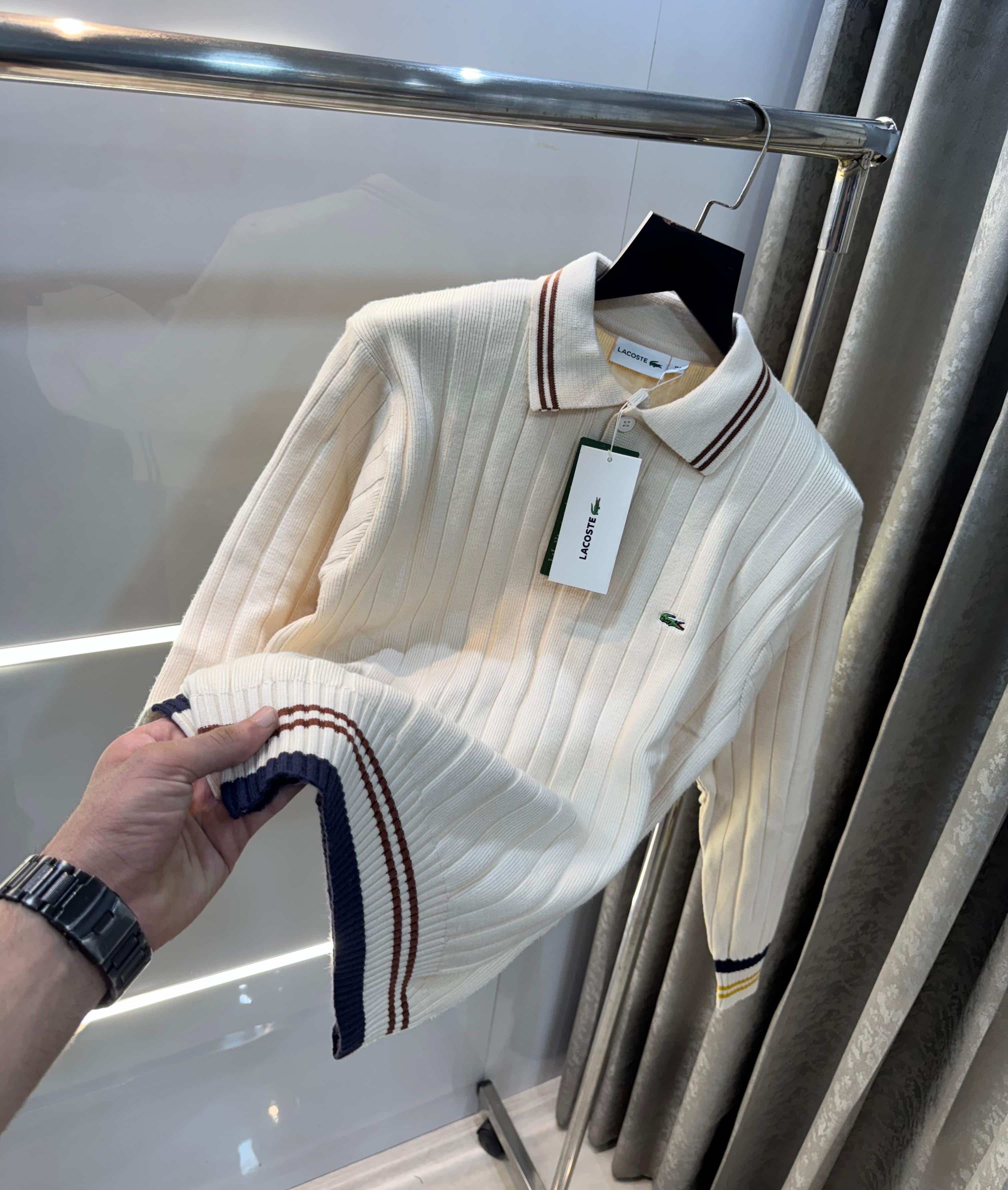 Lacost e Cream Imported Knitted Pull Over Main image