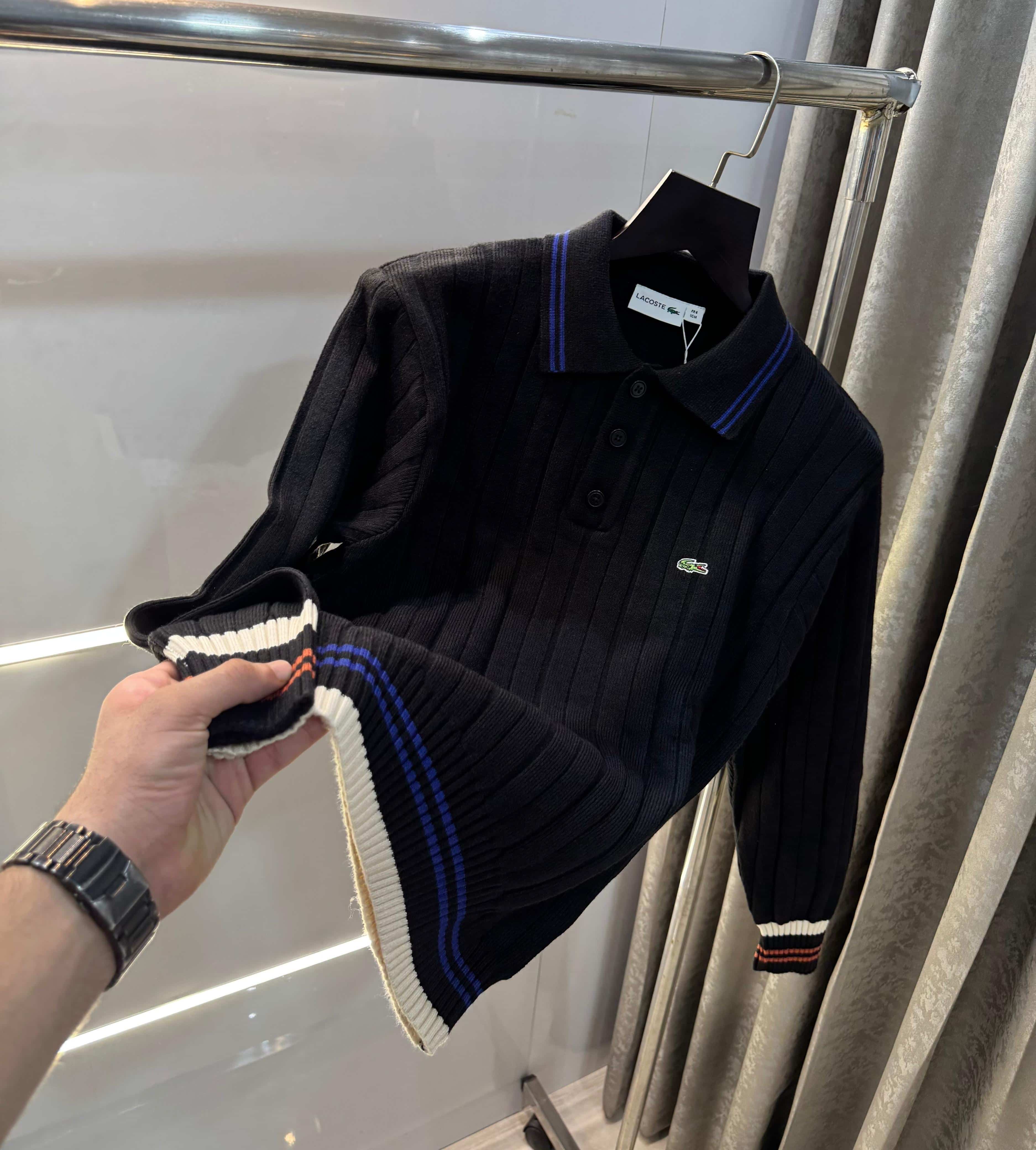Lacost e Black Imported Knitted Pull Over Main image