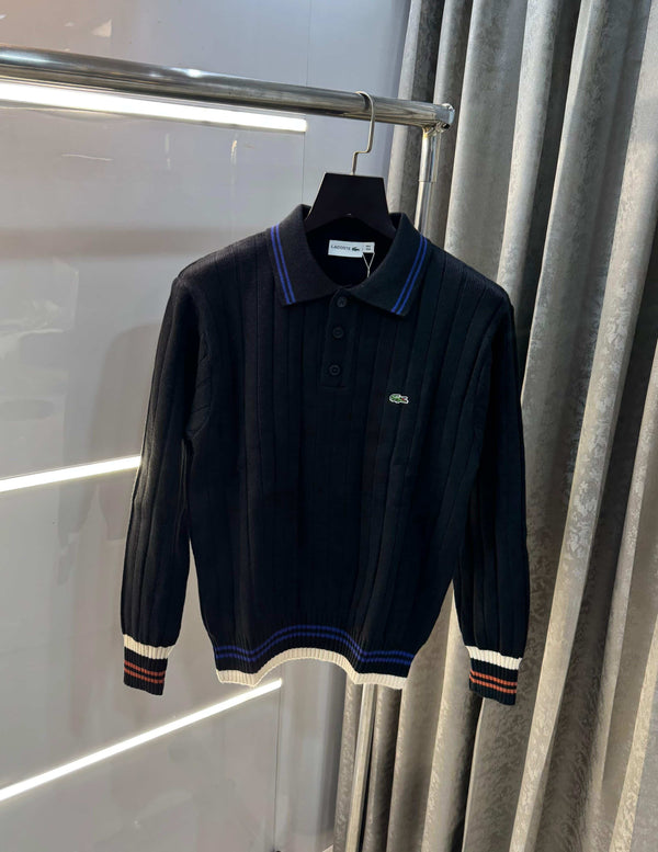 Lacost e Black Imported Knitted Pull Over