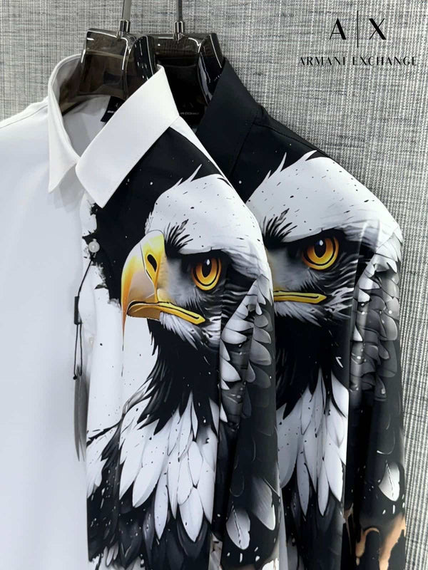 Arman i EXchange White Eagle Print Imported Shirt