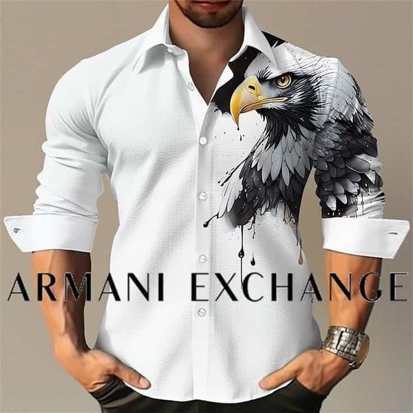 Arman i EXchange White Eagle Print Imported Shirt