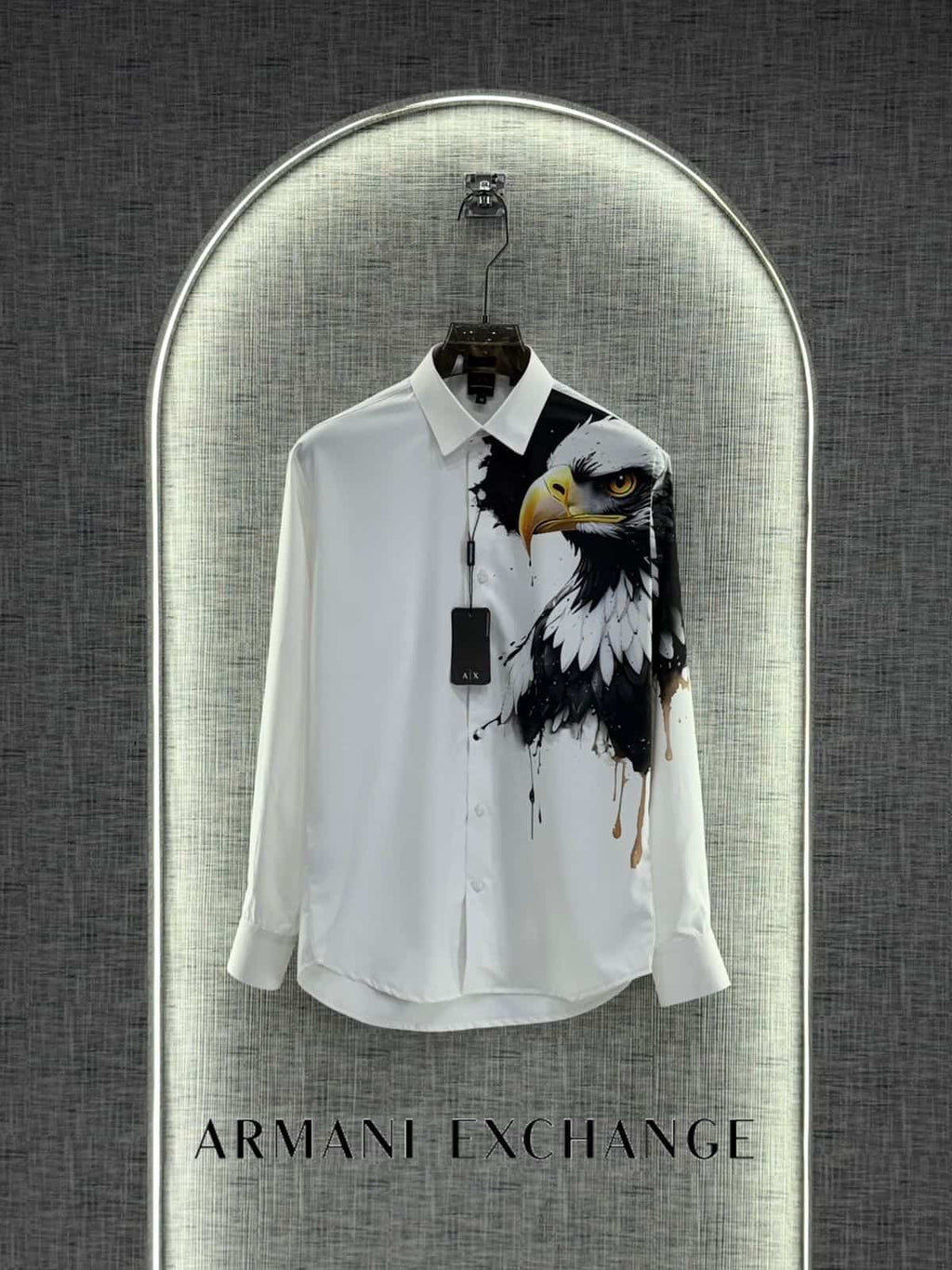 Arman i EXchange White Eagle Print Imported Shirt