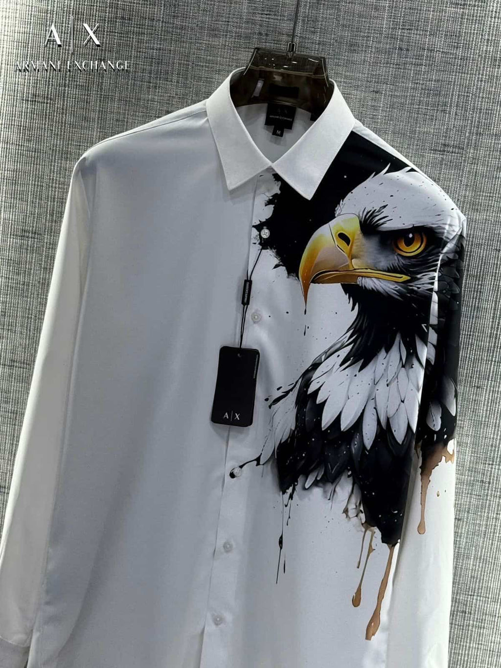 Arman i EXchange White Eagle Print Imported Shirt