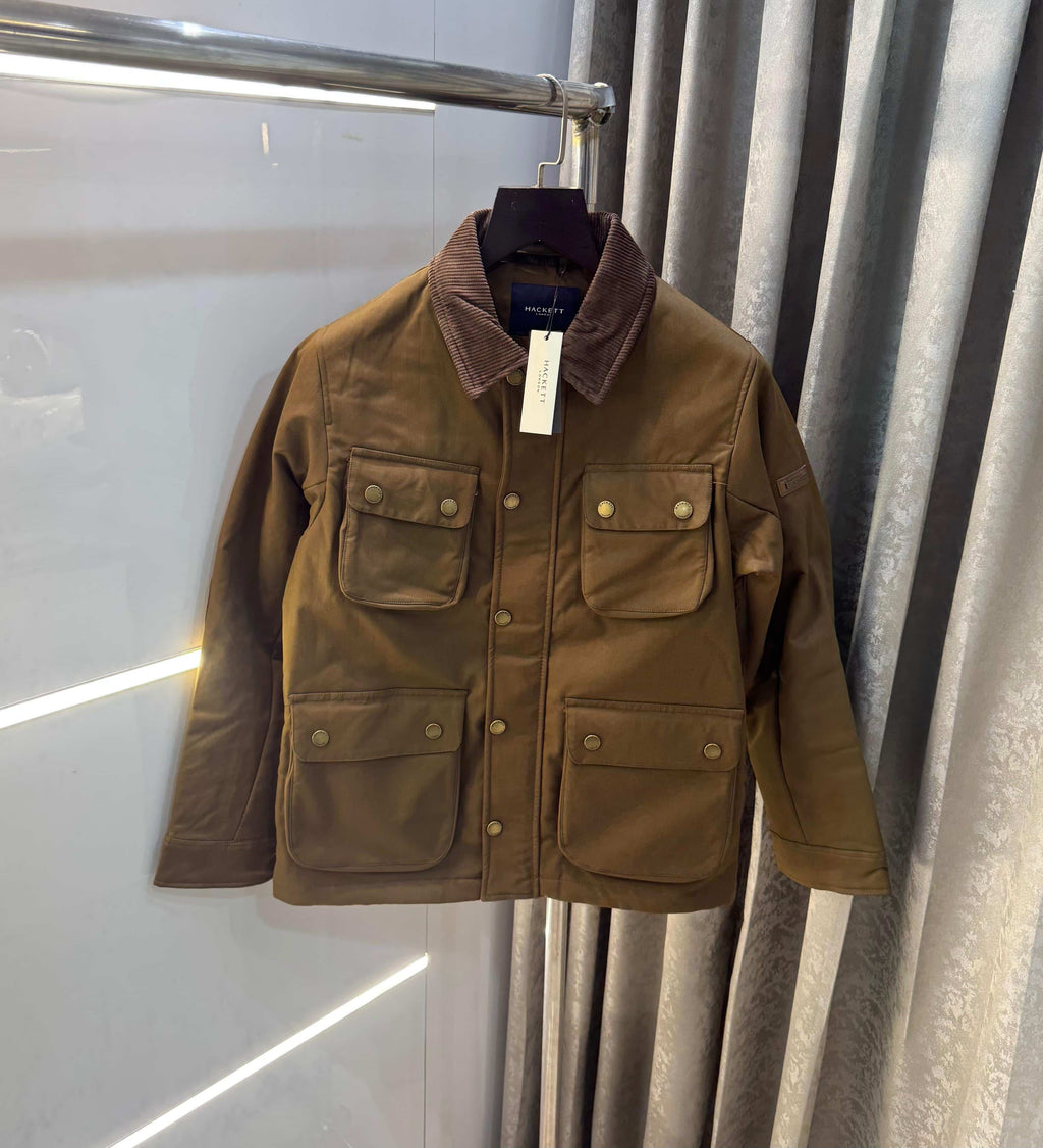 Hacket London Brown Premium Heavy Cotton Jacket